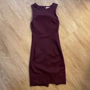 Aritzia Babaton Miguel dress - Burgundy